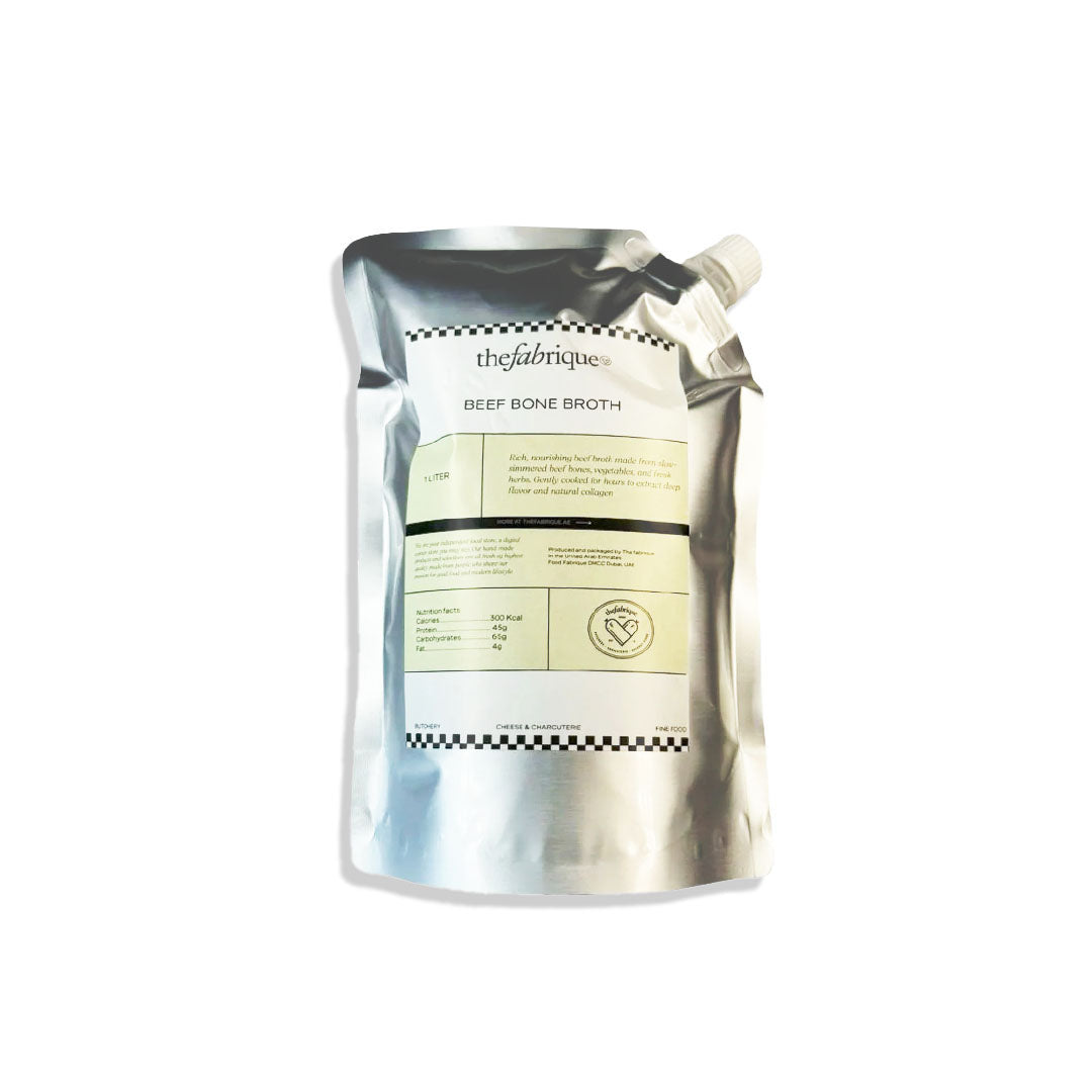 Package of beef bone broth 