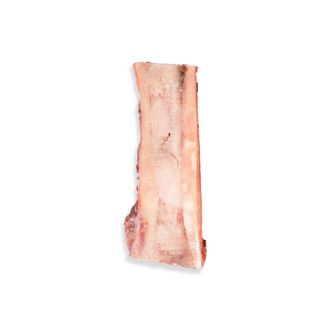 Premium beef bone marrow, flash-frozen, rich and buttery, ideal for roasting and gourmet dishes
