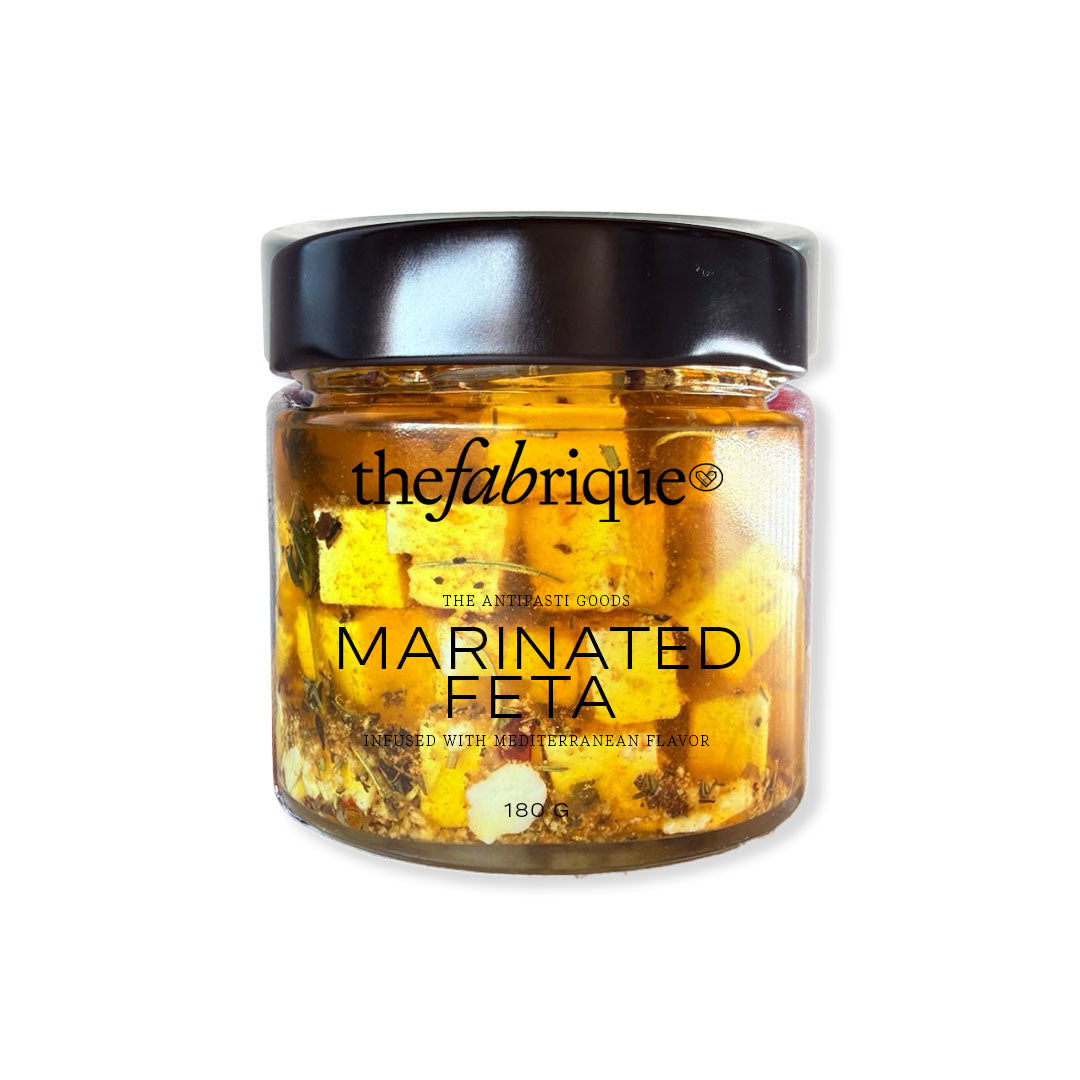 Jar of 'Marinated Feta' by thefabrique on a white background