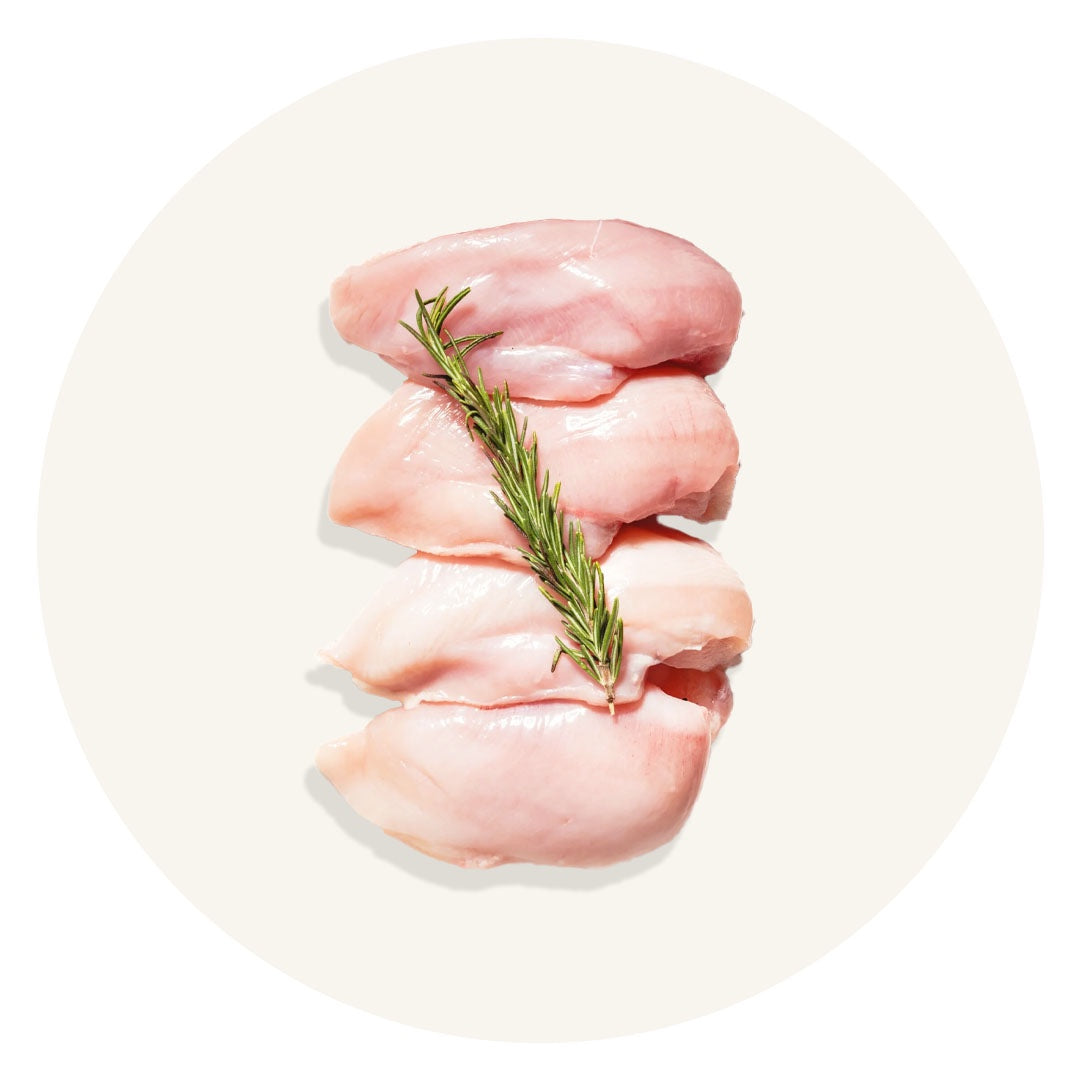 Raw chicken breasts