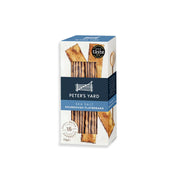 Box of Peter's Yard sea salt sourdough flatbreads on a white background