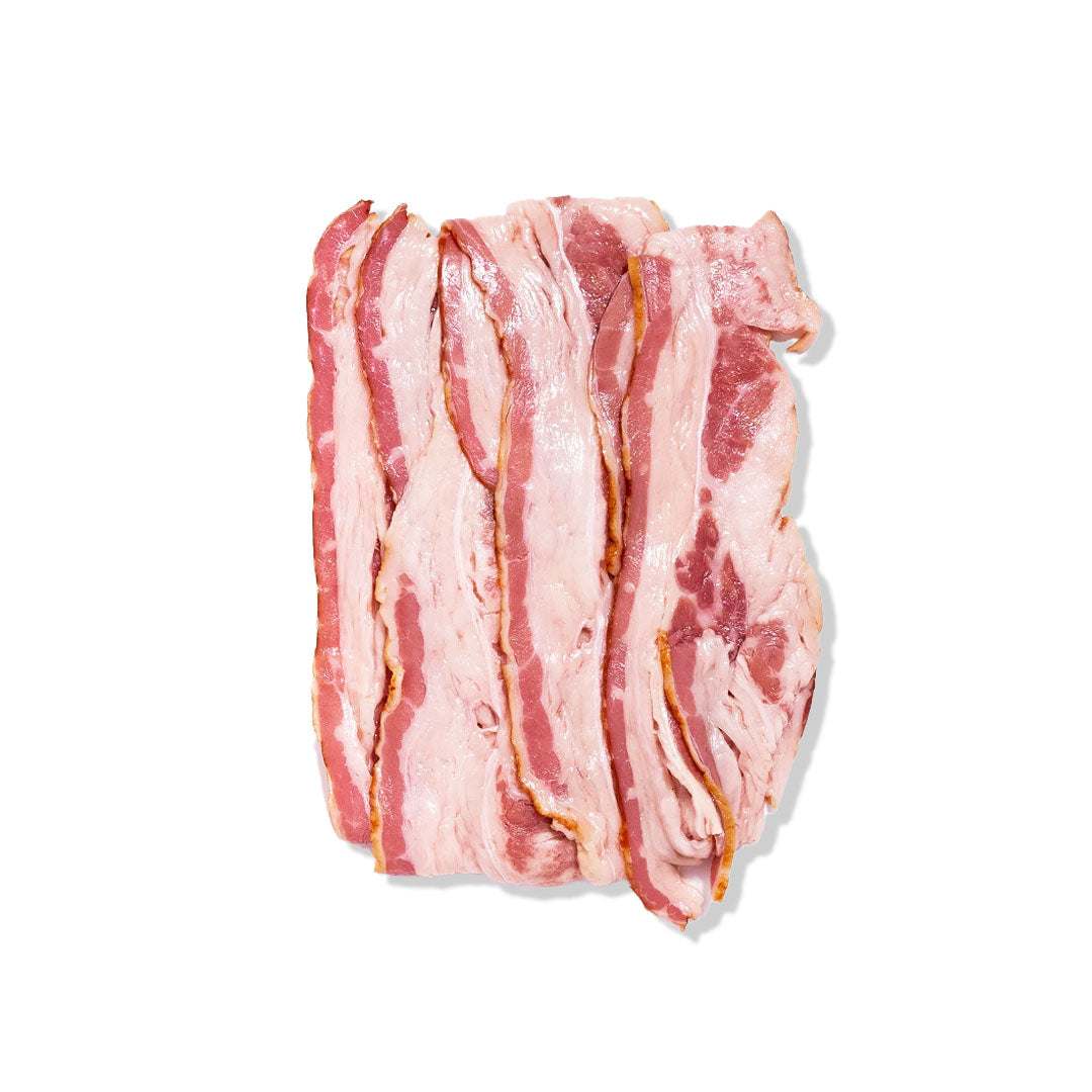Smoked beef bacon strips pan-fried crispy golden perfect for breakfast and sandwiches