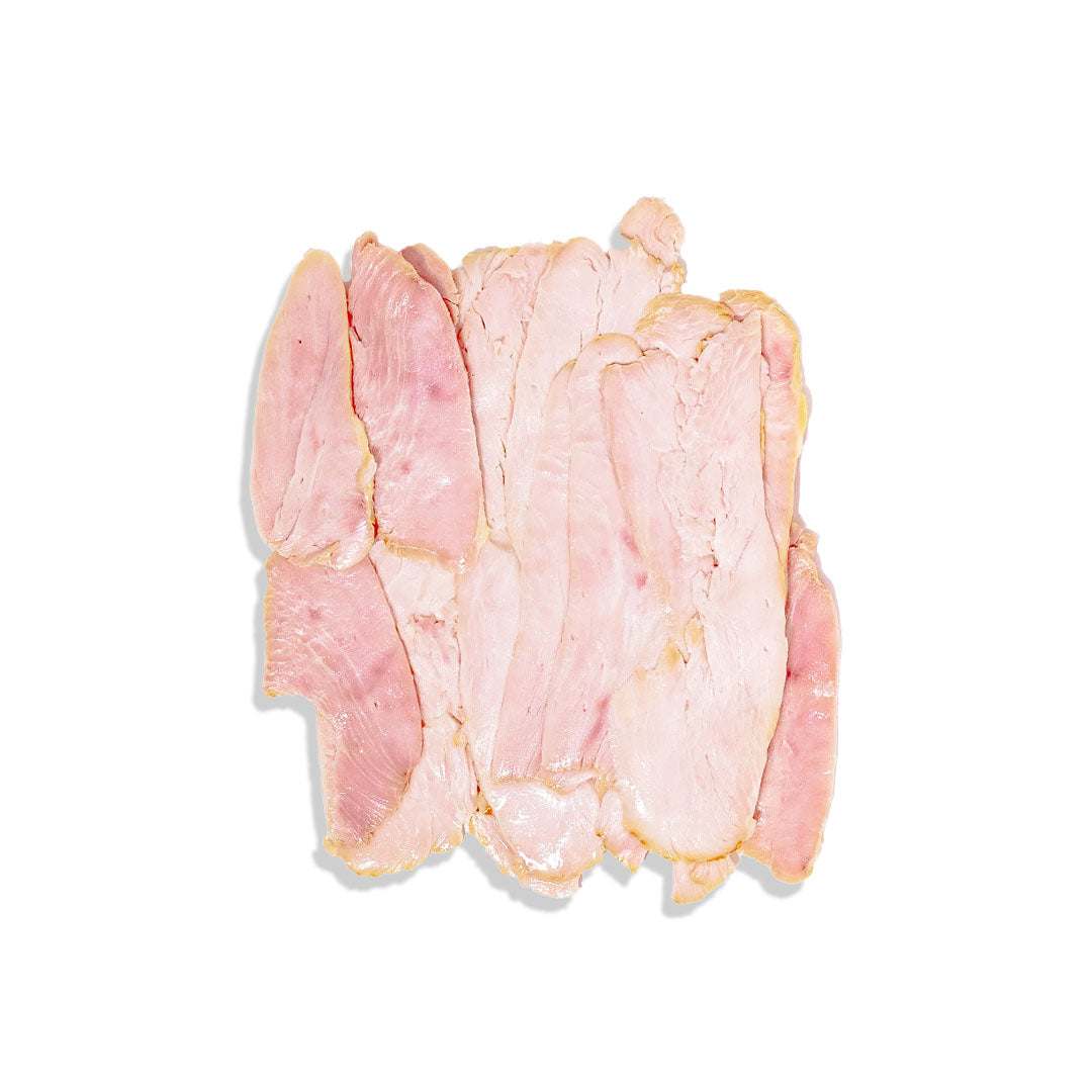 Sliced smoked turkey breast for sandwiches, wraps, and salads, high-protein and lean