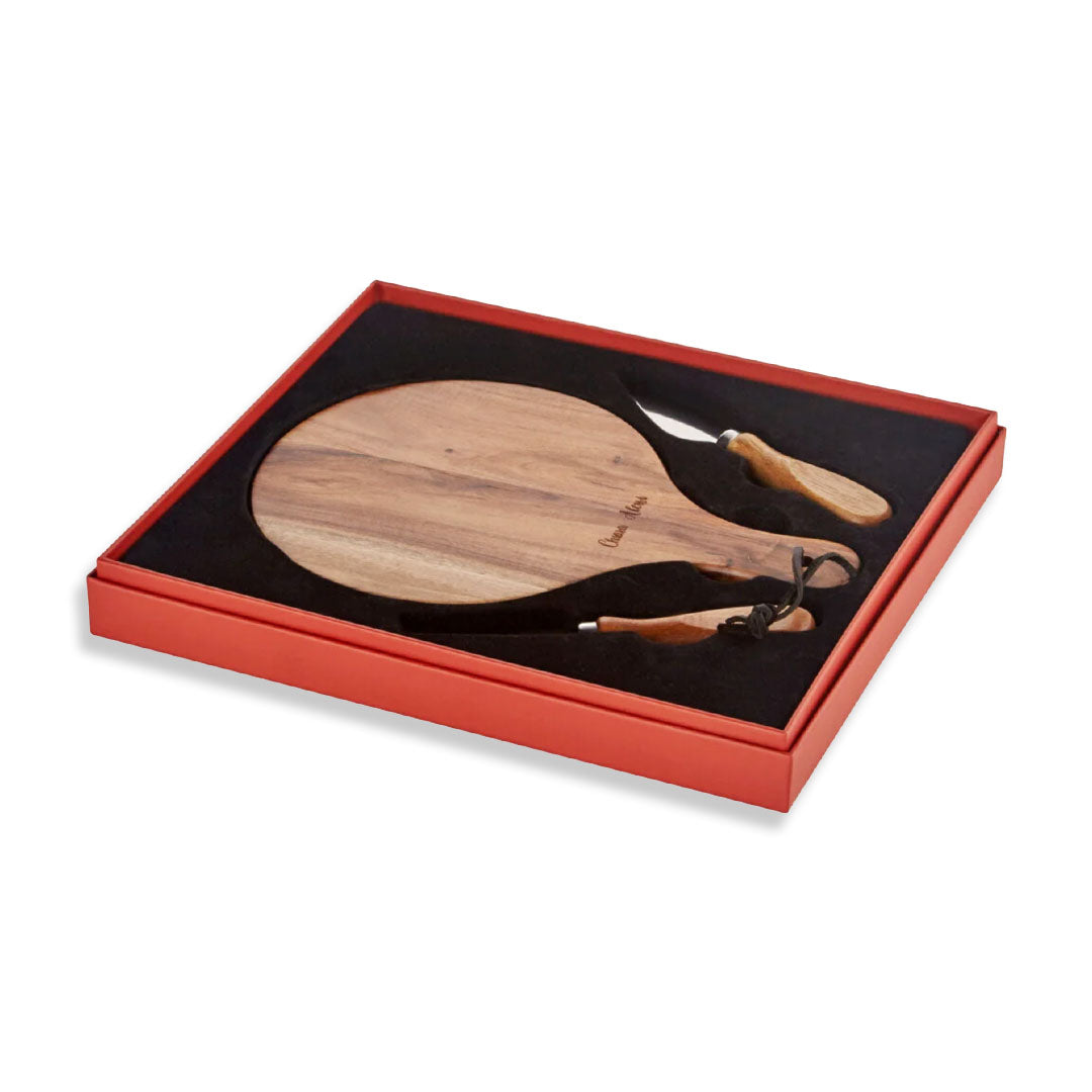Chiara Alessi Acacia Elegance Cheese Presentation Plate