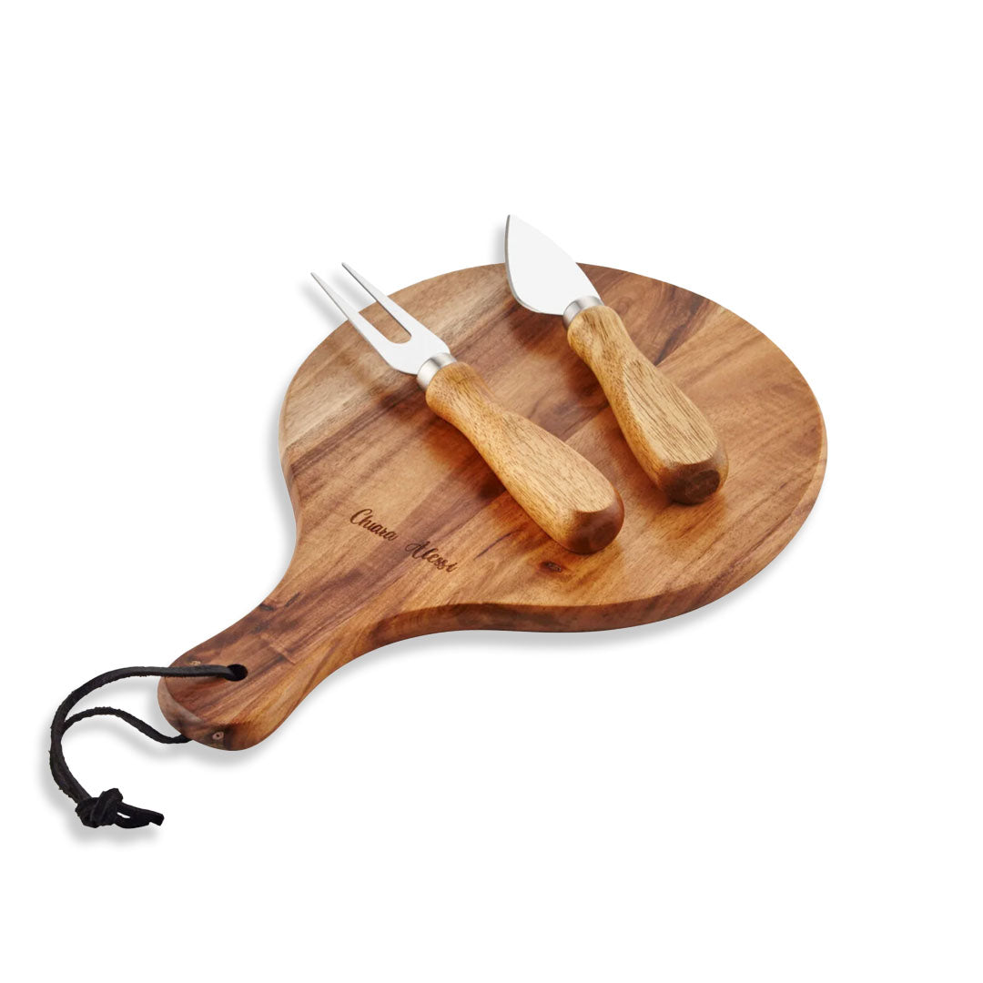 Chiara Alessi Acacia Elegance Cheese Presentation Plate