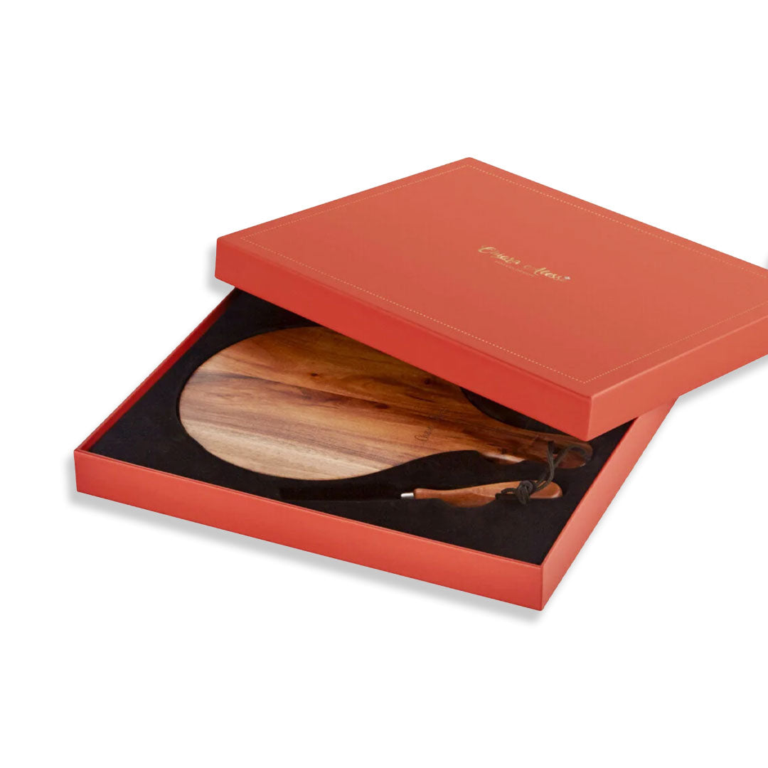 Chiara Alessi Acacia Elegance Cheese Presentation Plate
