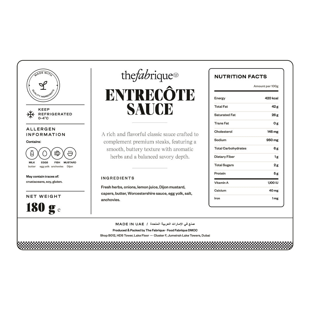 Entrecôte Sauce -The Fabrique