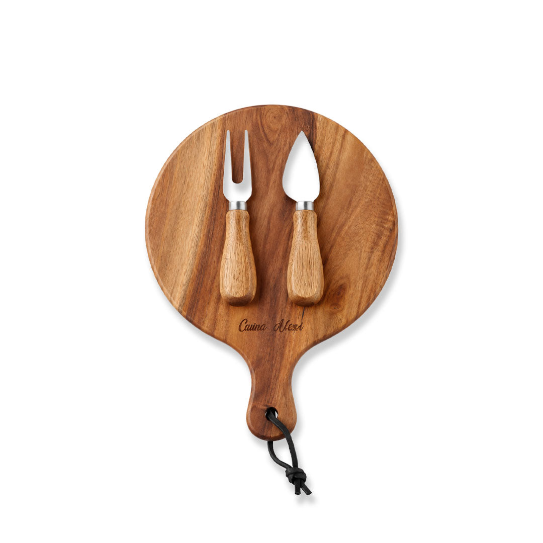 Chiara Alessi Acacia Elegance Cheese Presentation Plate