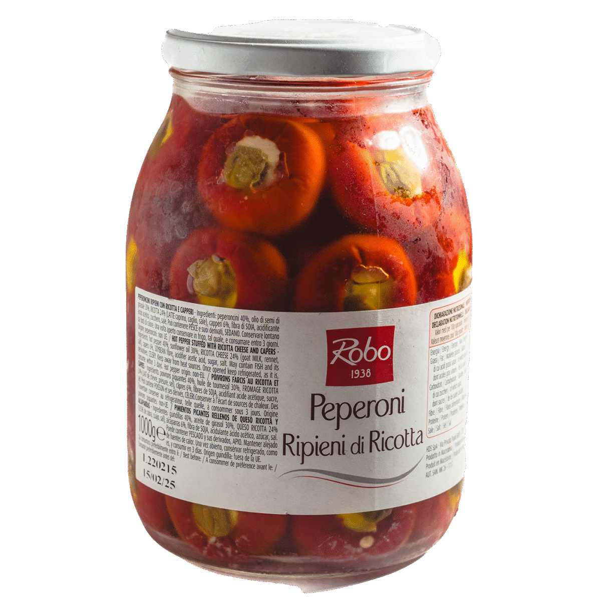 Italian Red Peppers Stuffed with Ricotta Cheese - Image 1