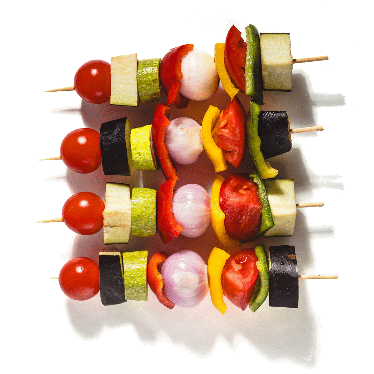 Vegetables Skewers - (4 skewers) - Image 1