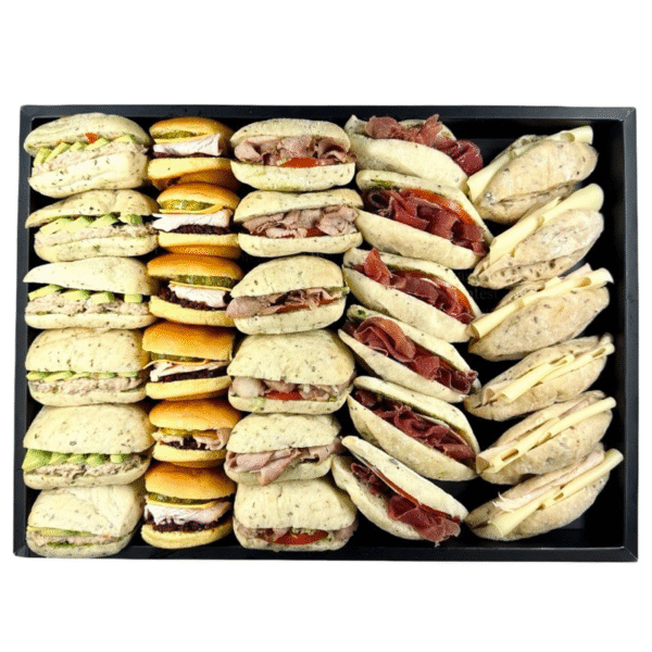 Assorted Mini Sandwiches Box of 30 Pieces