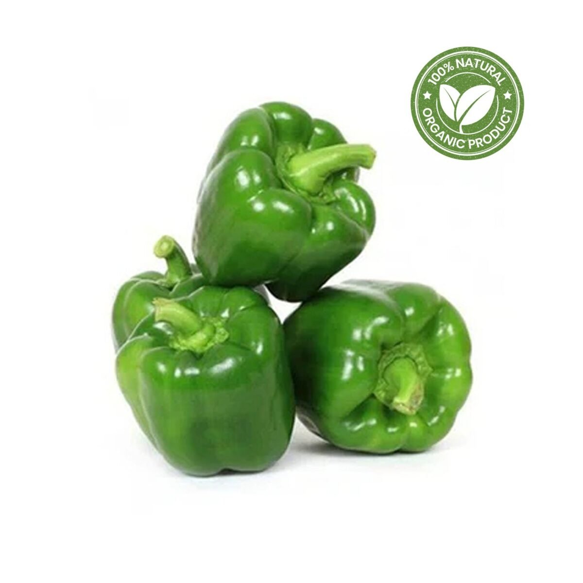 Organic Farm Green Capsicum 400-500g - Image 1