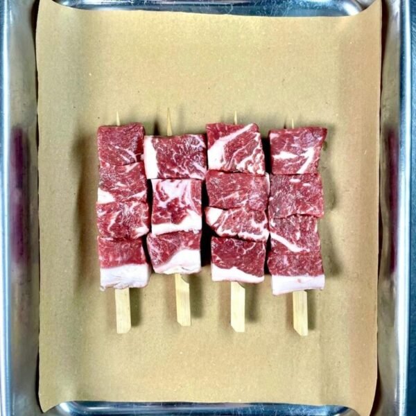 Australian Wagyu Beef Skewers -(4 skewers 250g)